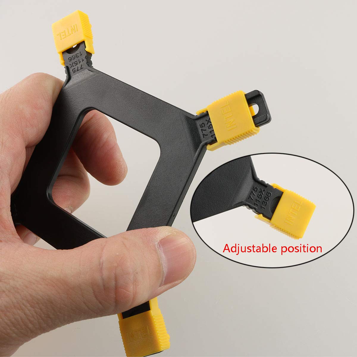ZRM&E Desktop Computer Snap CPU Heat Sink Bracket 115X 1366 CPU Heatsink Mounting Bracket Holder Base Backplate Kit 2011 for Motherboard