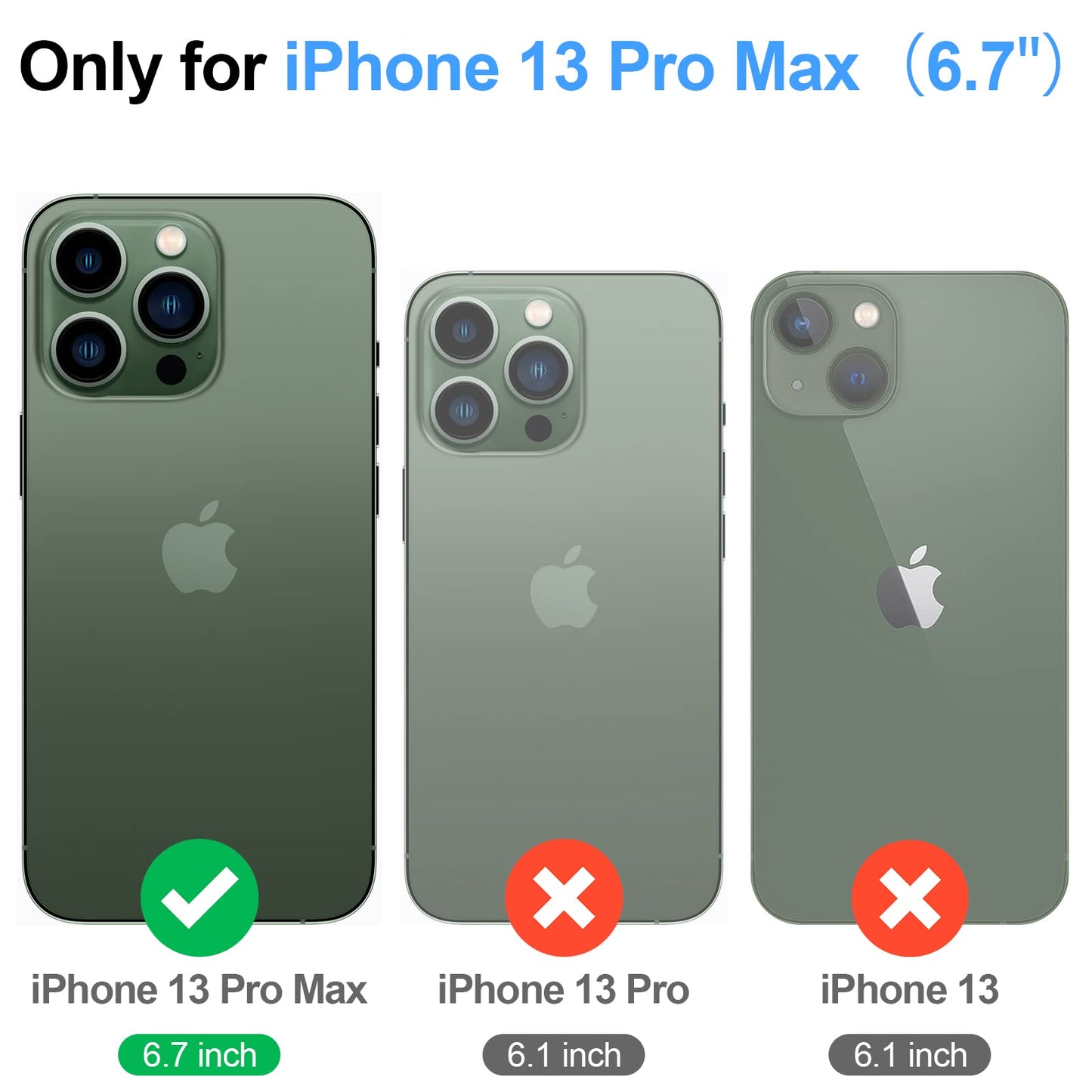 Shieldtop Compatible with iPhone 13 Pro Max Wallet Case with Card Holder,Women Men RFID Blocking PU Leather Folio Flip TPU Protective Cover Credit