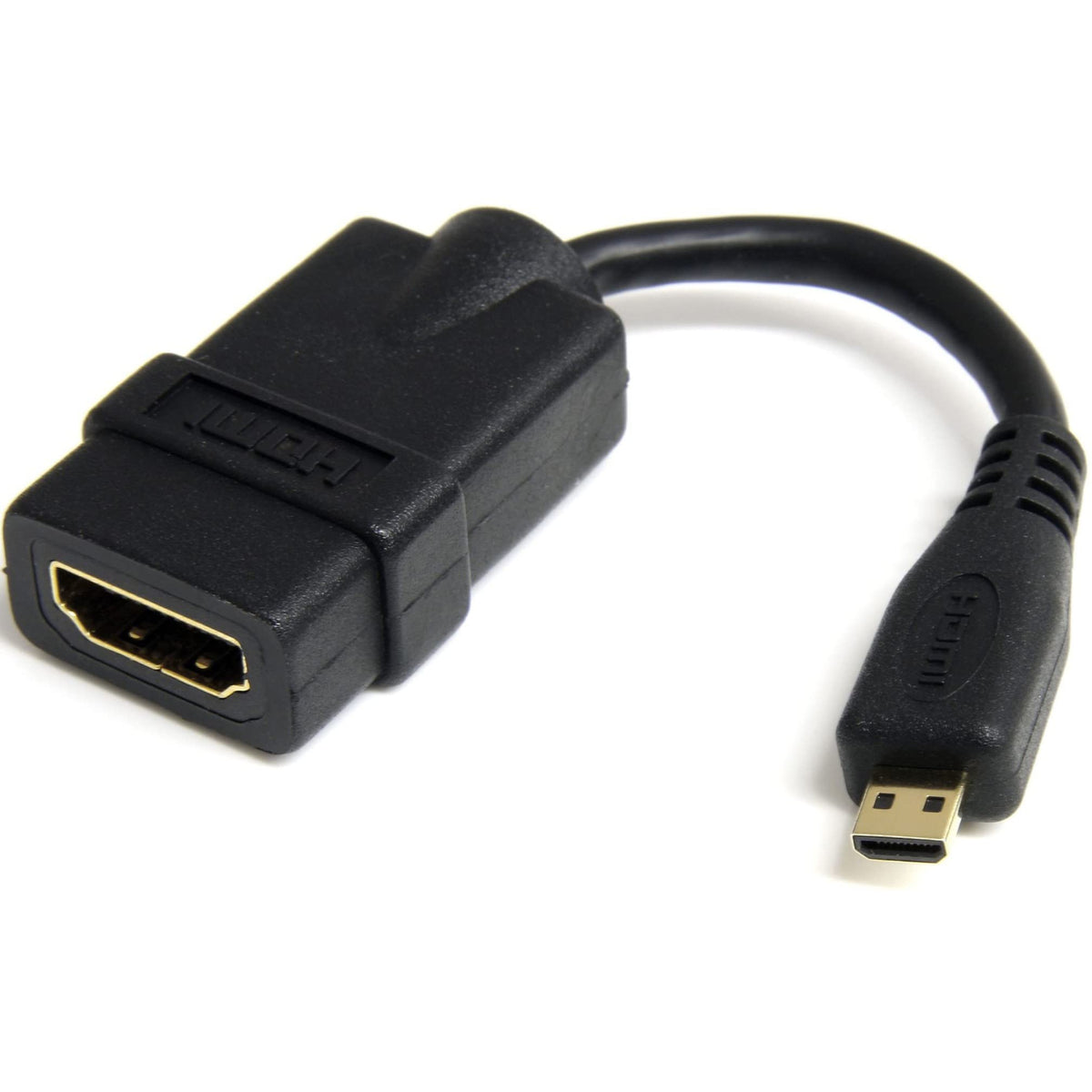 StarTech Micro HDMI to HDMI Adapter, 4K 30Hz, Male to Female (HDADFM5IN)