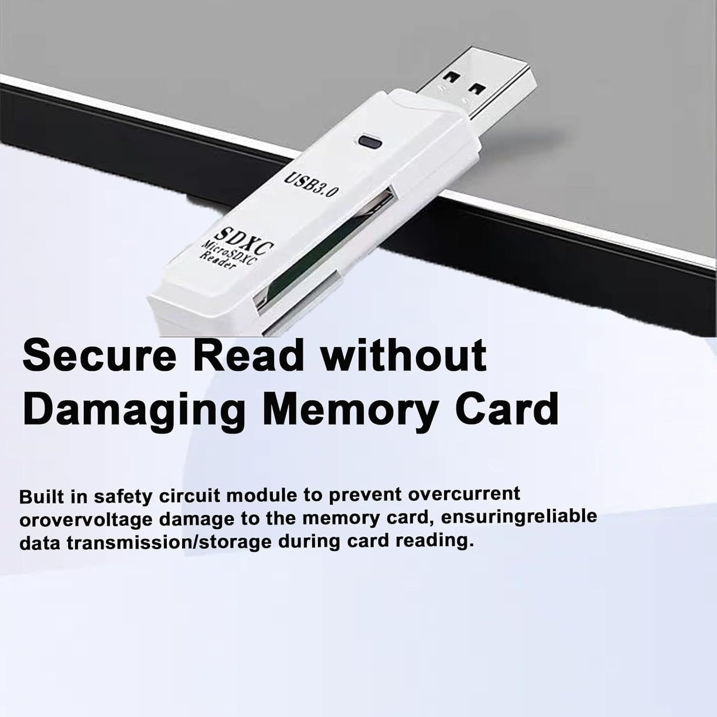 2PCS SD Card Reader with Type C & Micro USB Adapter USB3.0, 5Gbps 2-in-1 Phone Card Reader to USB Adapter, Memory Card Reader Compatible with iPhone