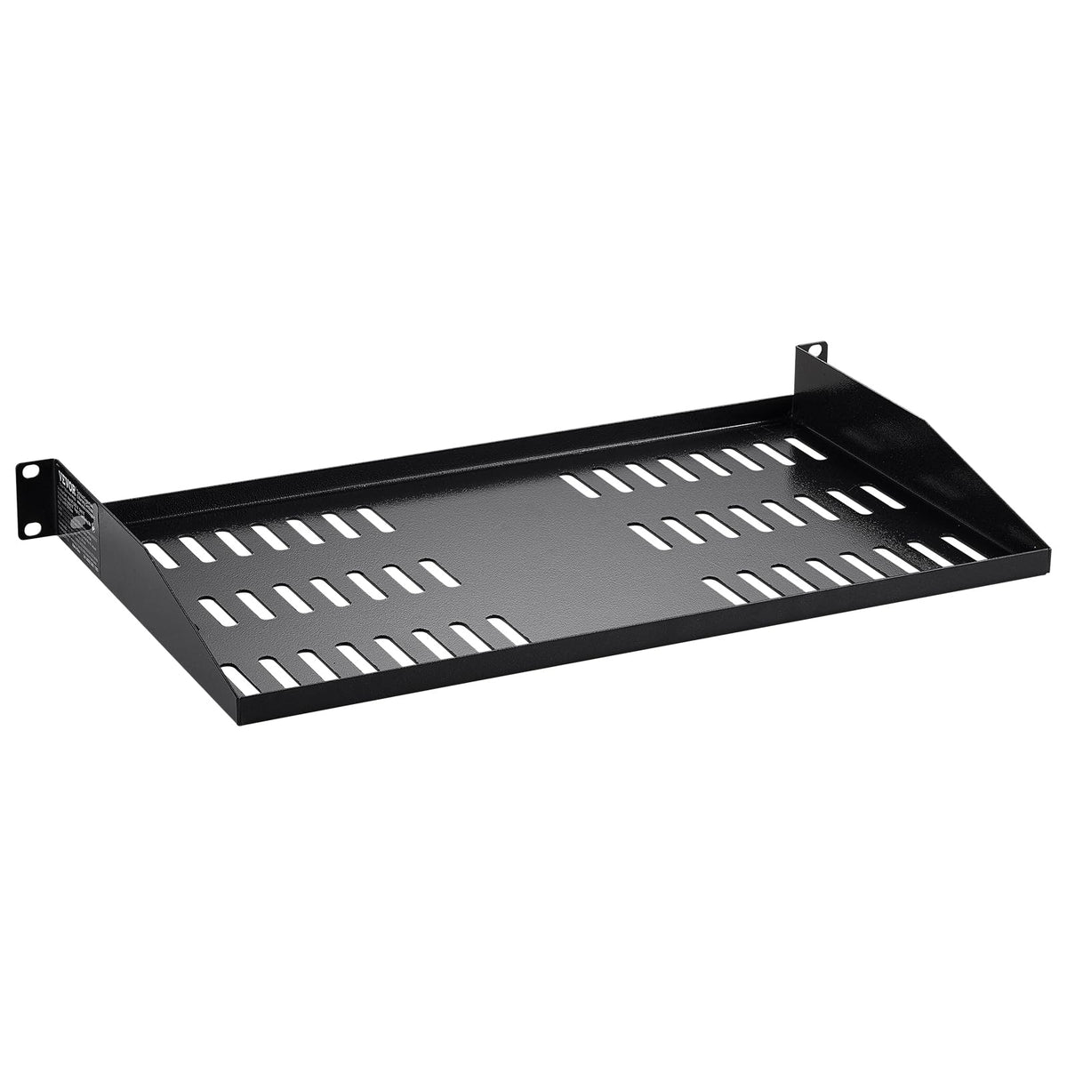 VEVOR 2PCS 1U Server Rack Shelf, Universal Vented Rack Mount Cantilever Tray for 19 inch Network Equipment Rack & Cabinet, 10" Deep Rack Mount Shelf