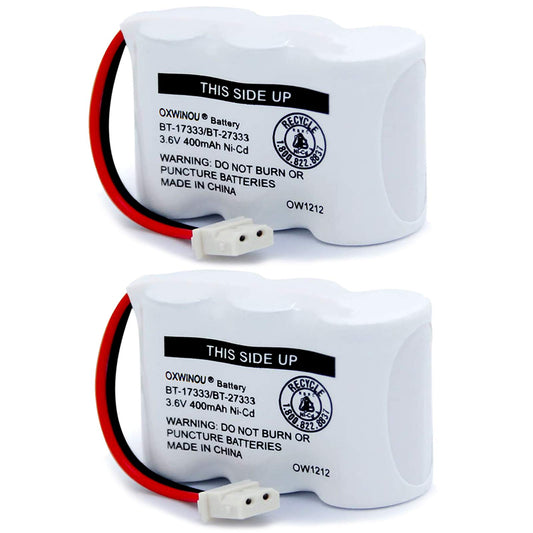 OXWINOU BT-17333 BT-27333 Handset Telephone Rechargeable Battery 2/3AA 3.6V NI-CD Cordless Phone Battery Compatible with BT17333 BT27333 BT-17233