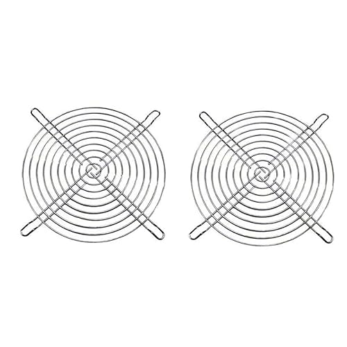GDQLCNXB Metal 200mm PC Computer Fan Grill Mounting Finger Guard Protection Cover,Pack of 2