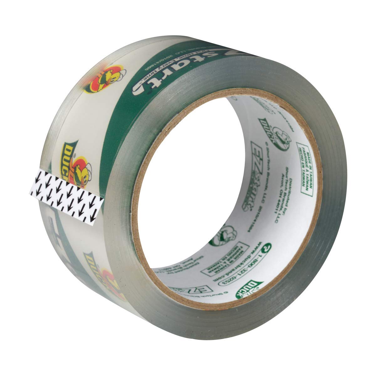 Duck Brand EZ Start Packing Tape Refill, 4 Rolls, 1.88 Inch x 54.6 Yard, Clear (280068)