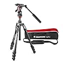 Manfrotto Befree Live, Travel Video Tripod with Video Camera Head and Lever Closure, Aluminum Tripod for DSLR, Mirrorless, Reflex Cameras and Video