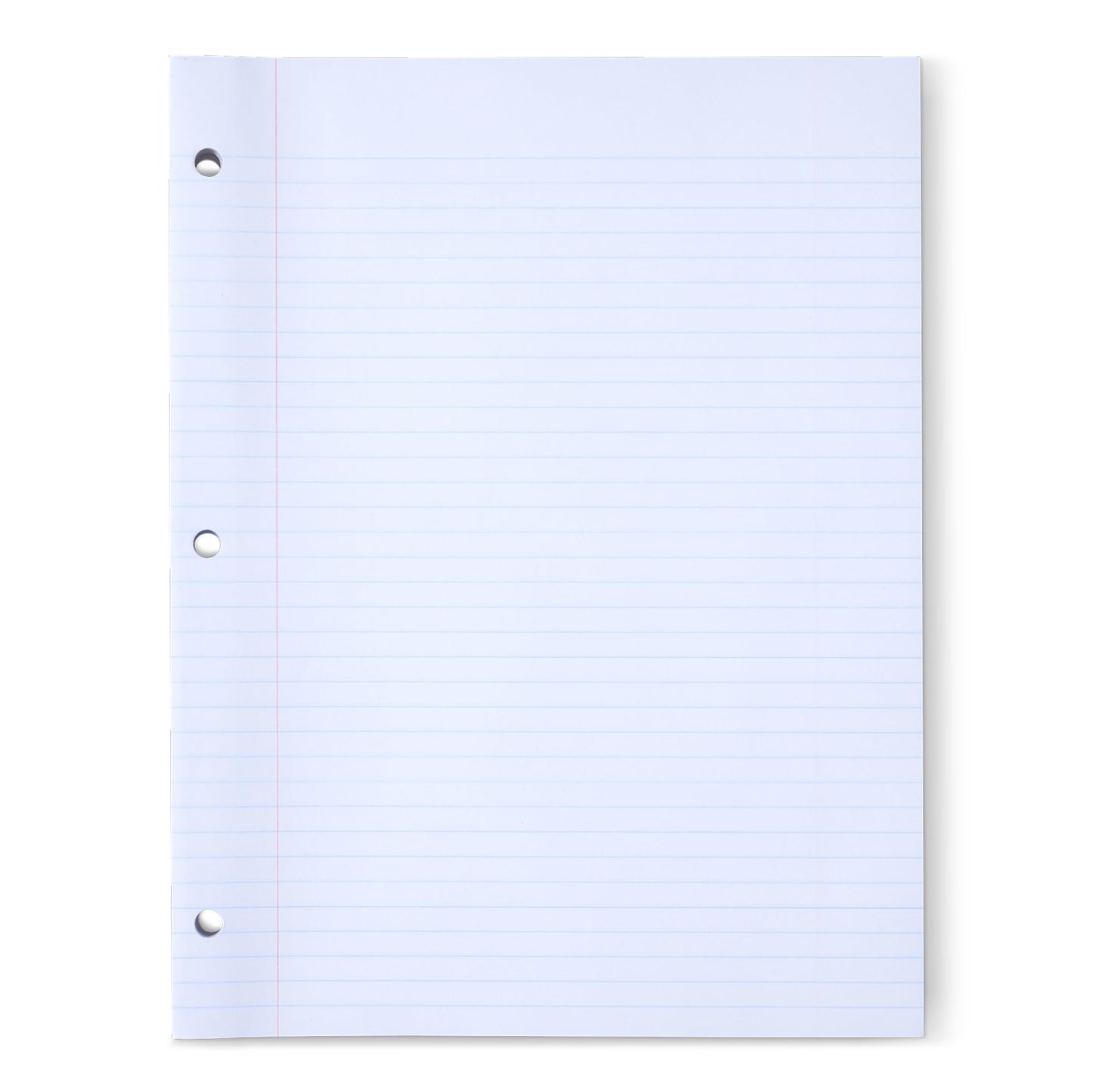 Amazon Basics Loose Leaf Paper, College Ruled Reinforced, 150 Sheets, 11" x 8.5", White, No Binding