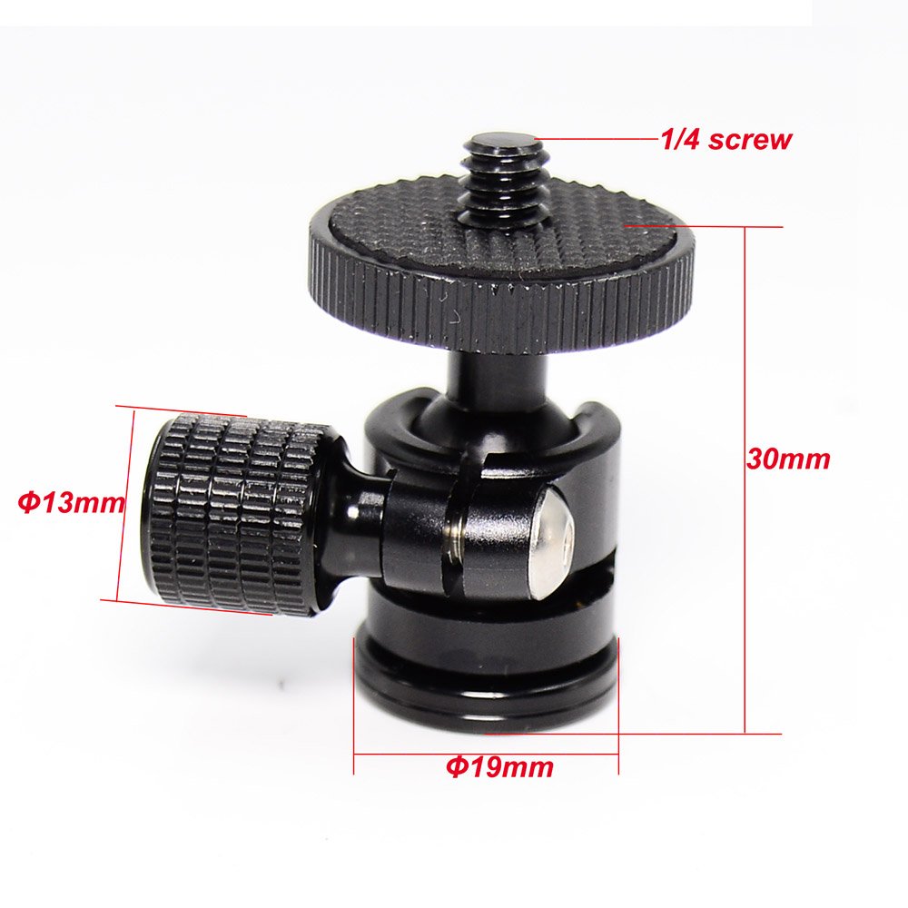 koolehaoda 3/8 Mini Ball Head for Camera Tripod Monopod (3/8 Ball Head)