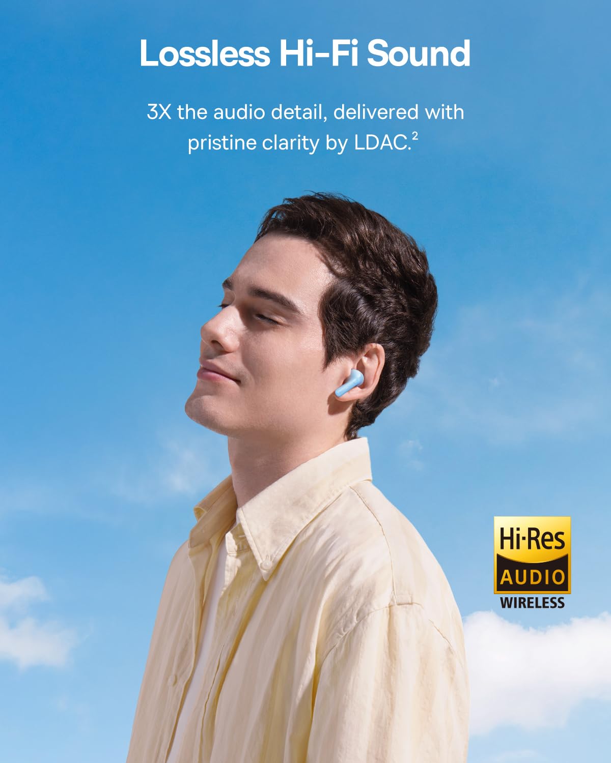 Baseus Bass BP1 Pro Noise Cancelling Wireless Earbuds, Real-Time Adaptive Noise Cancelling, Adaptive Active EQ, LDAC Hi-Res Sound, 6-Mic AI Clear