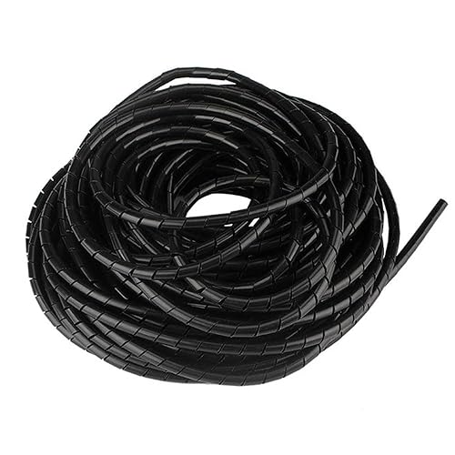 Zangboer Spiral Cable Wrap, 23ft-1/2 inch, Black