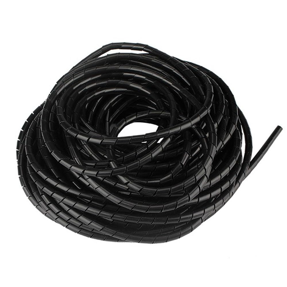 Zangboer Spiral Cable Wrap, 23ft-1/2 inch, Black