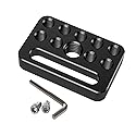 DINESK Camera Cheese Plate with 1/4" & 3/8" Threads, Extension Cheese Plate for DSLR Camera/Tripod/Battery and Other Photography Accessories (1406)