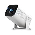 LJYT Mini Projector, 250 ANSI Lumens, Support 4K, Auto Keystone, 210° Rotation, Bluetooth 5.4, WiFi 6, Android 11, 1080P Portable, Compatible
