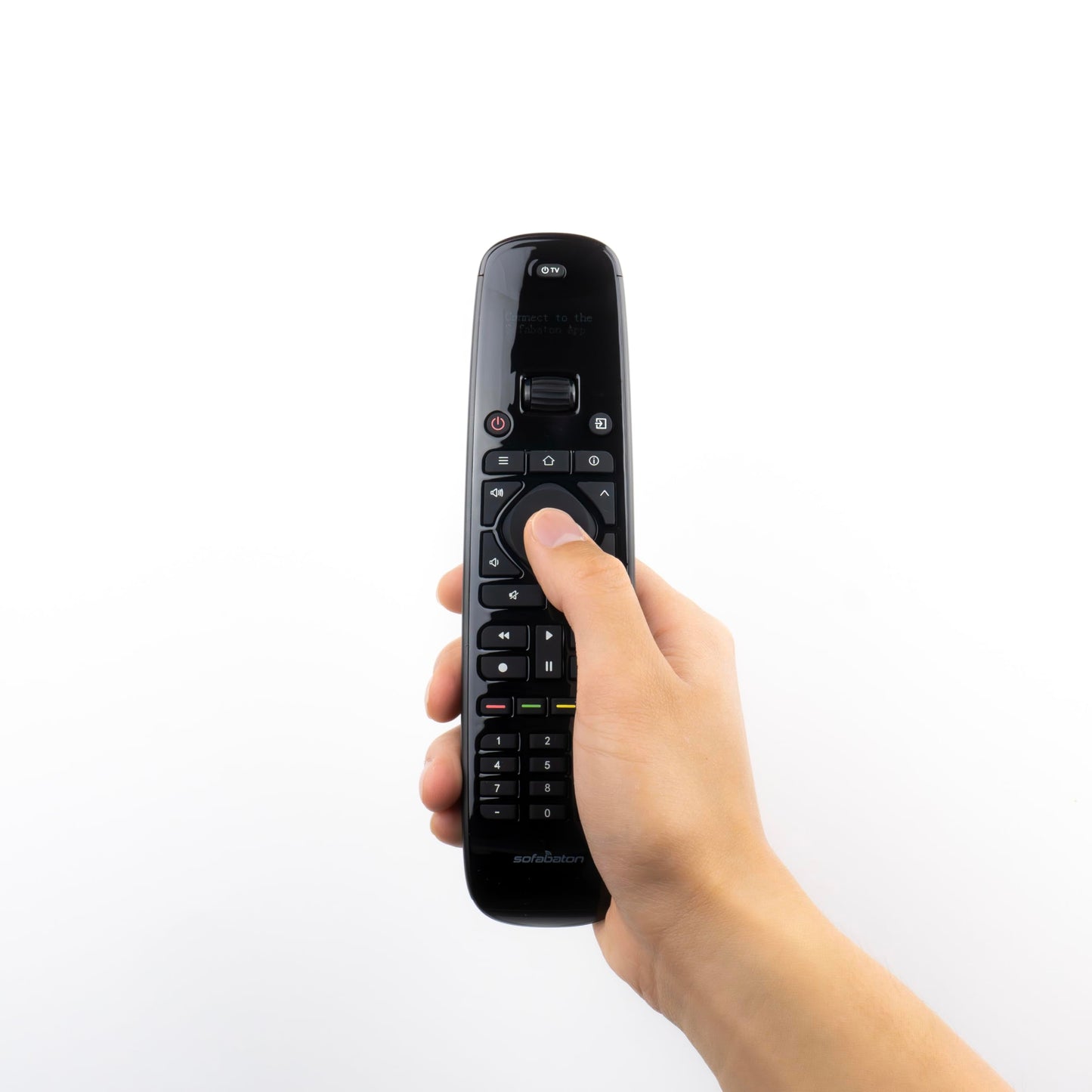 SofaBaton U2 Upgrade Universal Remote Control Ergonomic Universal TV Remote with Backlight, One-Touch Macro Buttons, Bluetooth Pairing, IR Blaster