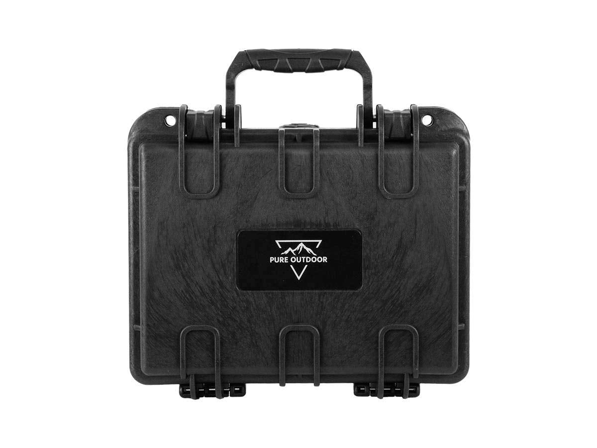 Monoprice Weatherproof/Shockproof Hard Case - IP67, Customizable Foam, 10" x 8" x 4", Black - Pure Outdoor Collection
