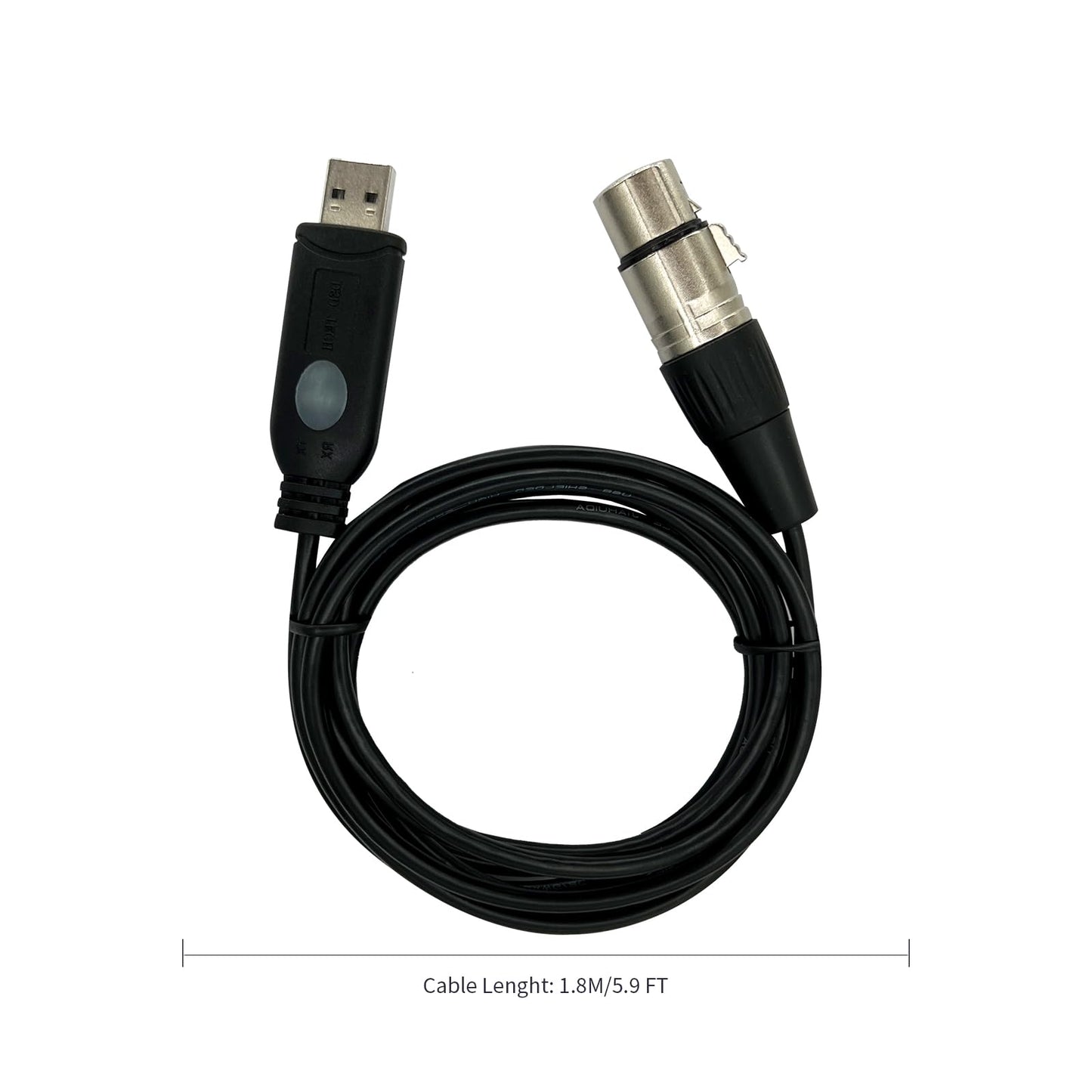 DSD TECH SH-AU20A USB to XLR Cable for Dynamic Microphones Such as Shure(5.9FT)
