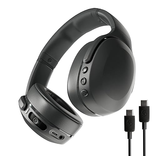 Skullcandy Crusher Evo Wireless Bluetooth Headphones with Extra USB-C Charging Cable, Multi-Sensory Bass, Noise Isolating Over-Ear Fit, 40 Hours…
