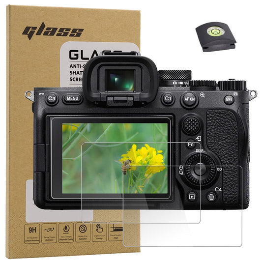 Macolink Screen Protector for Sony Alpha 7 IV / A7IV, 9H Tempered Glass Protective Film for Sony Alpha A7M4 A74 (3+1 Pack)