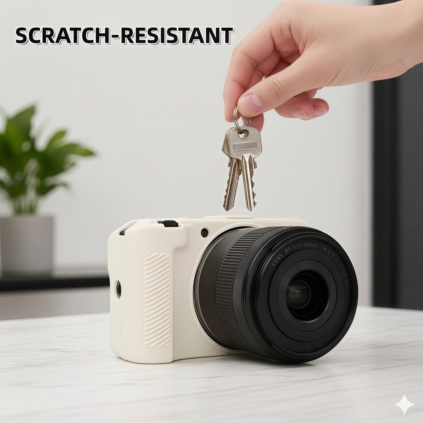 SZHSYJY EOS R50V Case,Soft Silicone Protective Cover for Canon EOS R50 V Digital Camera, Anti-Scratch Slim Fit Design with 2 Screen Protectors and 1