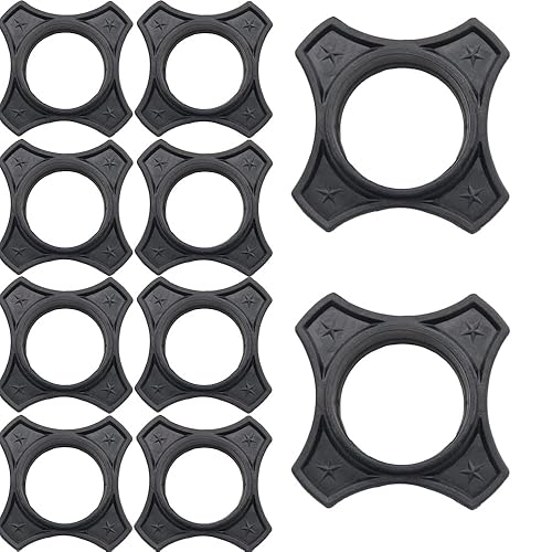 10 Pcs Rubber Microphone Anti-roll, Anti-Fall and Anti-Slip Sleeve, Microphone Protection Rings, Microphone Accessories, Black