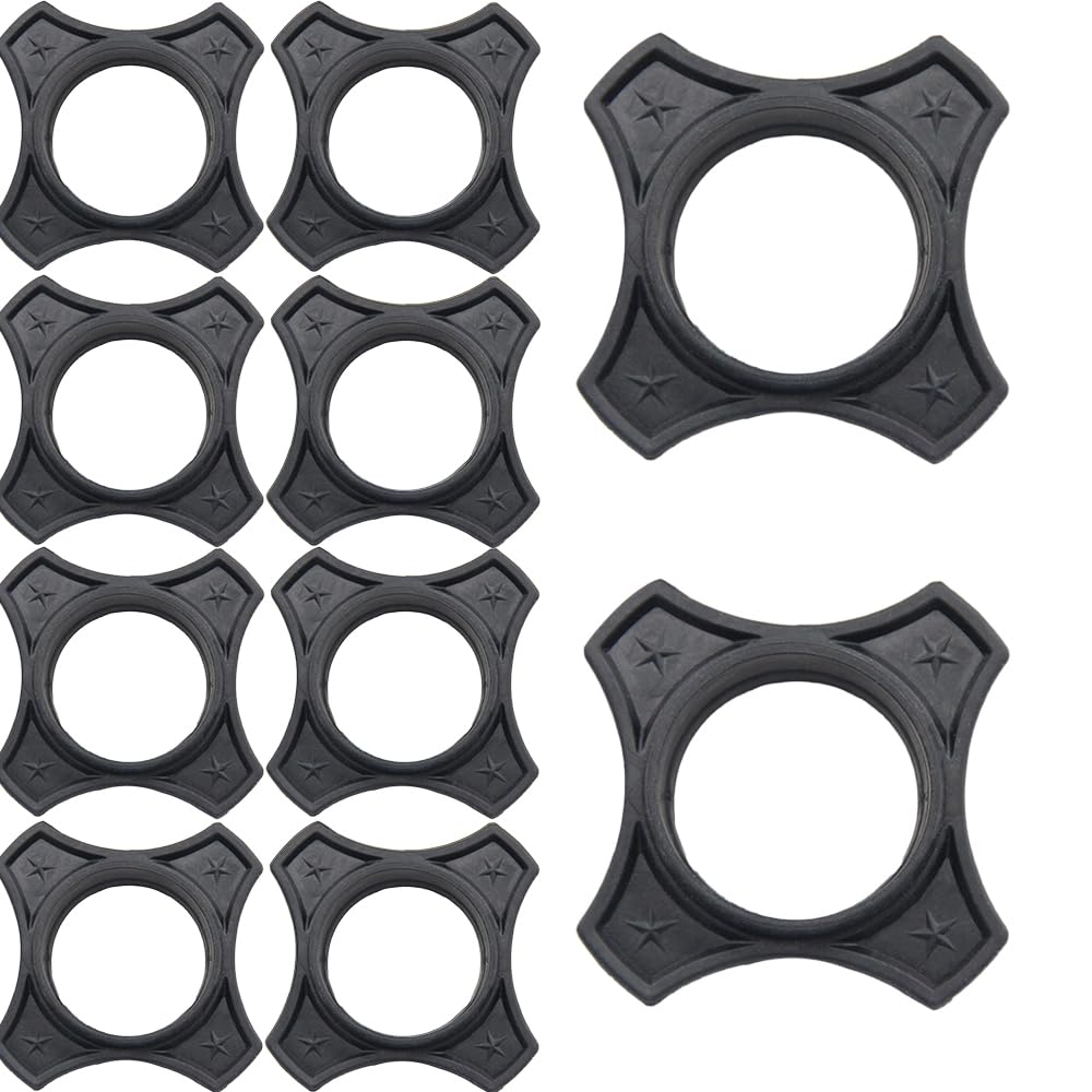 10 Pcs Rubber Microphone Anti-roll, Anti-Fall and Anti-Slip Sleeve, Microphone Protection Rings, Microphone Accessories, Black