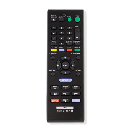 RMT-B118A Replaced Remote Control Applicable for Sony Blu-ray DVD Player BDP-BX18 BDP-S185 BDP-BX3100 BDP-BX39 BDP-S1100 BDPBX18 BDPS185 BDPBX3100