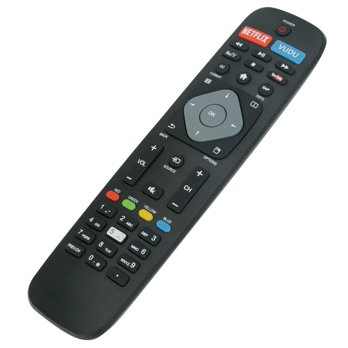 Remote Replace for Philips TV 50PFL6902/F7 50PFL6602/F7 55PFL5402/F7 40PFL4901