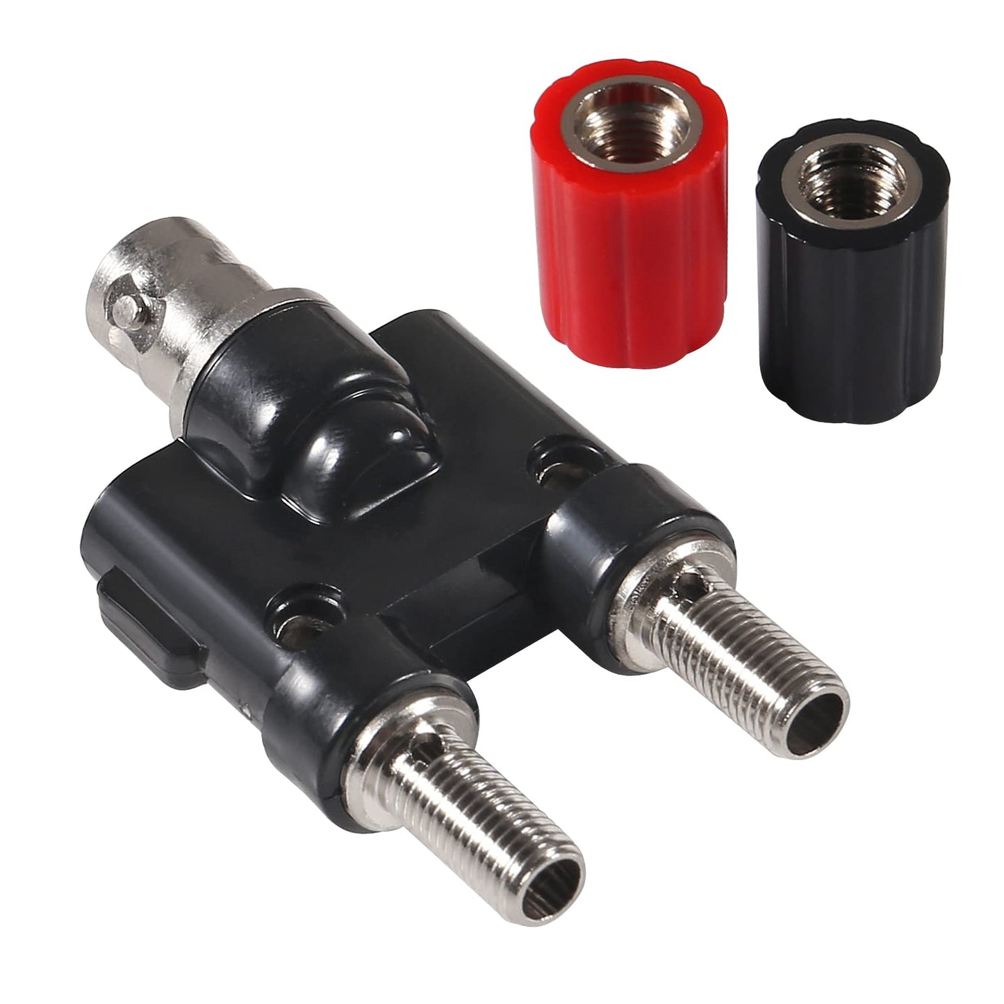 DIANN 4pcs BNC Female Plug to 2X 4mm Dual Banana Female Connector BNC Banana Adapter RF Coax Coaxial Splitter
