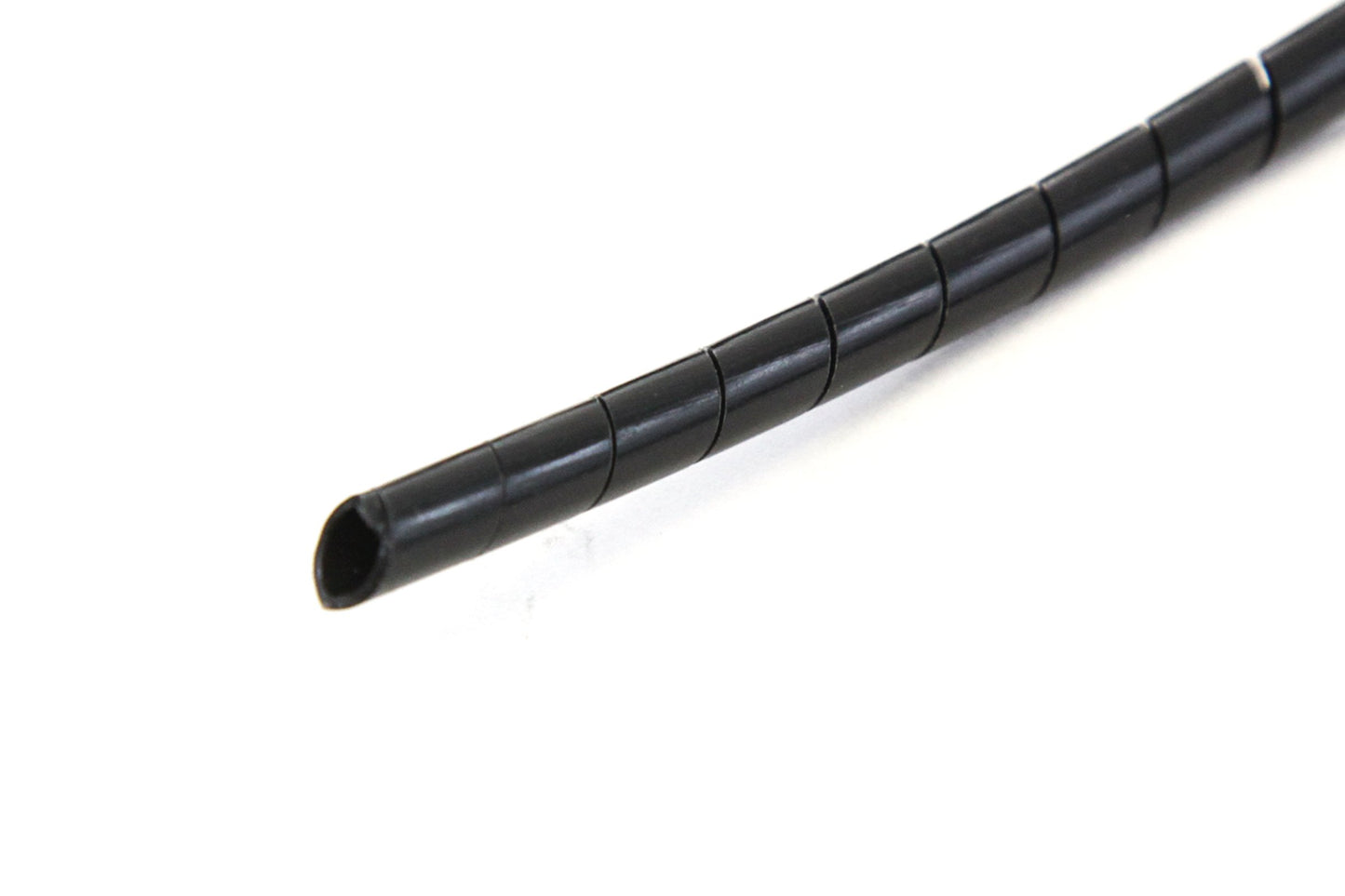 33FT PE 1/4 Inches (6 mm) Black Polyethylene Spiral Wire Wrap Tube PC Manage Cable for Car Computer Cable