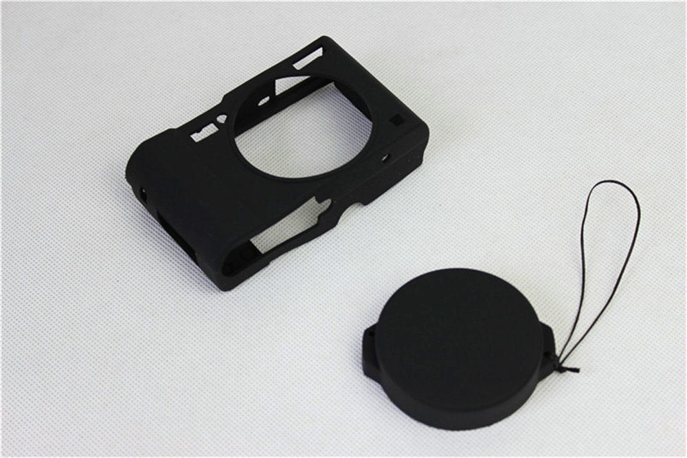 BolinUS Fullbody Ultra-thin Lightweight Rubber Soft Silicone Case Bag Cover for Panasonic Lumix LX10 DMC-LX10 -Black