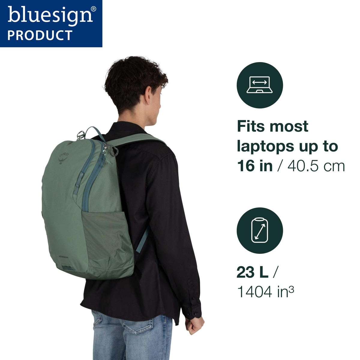 Osprey Astronova Campus Laptop Backpack, Black OS