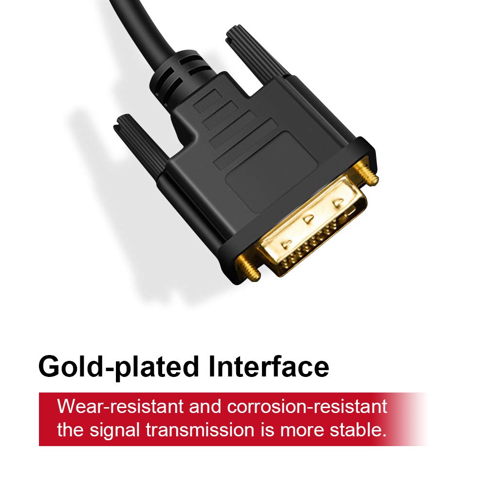 UPGROW USB C to DVI Cable 4K@30Hz 4FT USB Type-C to DVI Male Support iPhone 16 Pro/Max, MacBook Pro/Air 2025, iPad Pro, iMac, S23, XPS 17, Surface