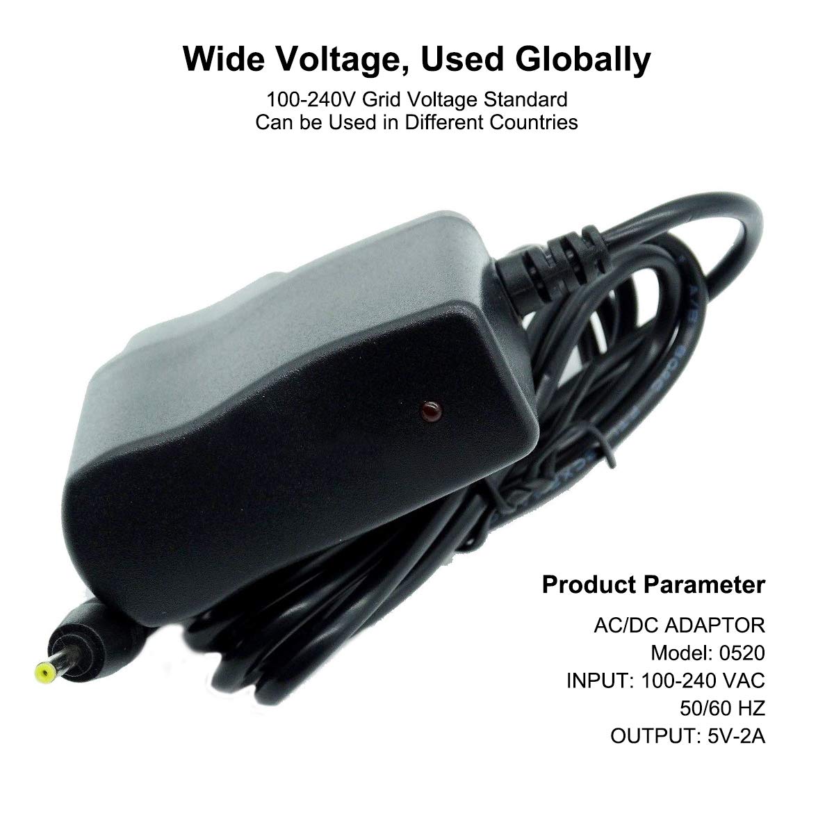 AC Adapter Charger with Light for Philips Norelco G250 G290 G370 G390 G470