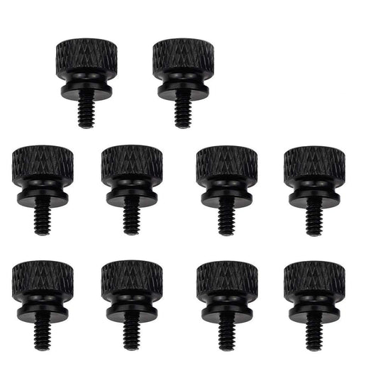 YATENG 10-pcs Anodized Aluminum Computer Case Thumbscrews (6-32 Thread) for Computer Cover / Power Supply / PCI Slots / Hard Drives DIY Personality
