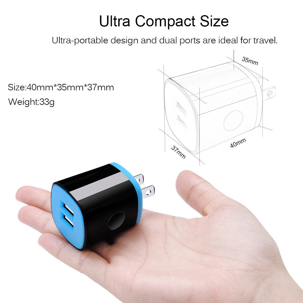 USB Type C Charger for Moto G Pure/G Play 2026 2024/G Power 2026 2025 2024/G Stylus 5G 2025 2023/G 2025/G Fast/G7/G8/Z4,AndHot 2 Port USB Adapter Wall