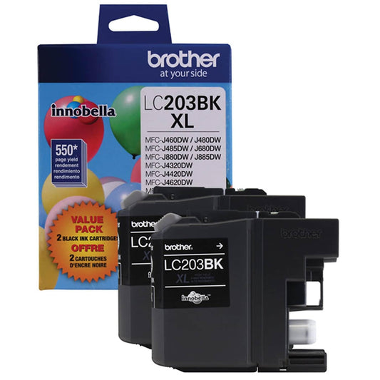 Brother Genuine Innobella LC2032PKS High Yield Black Ink Cartridges