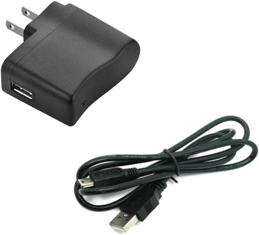 Graphing Calculator Charger: USB Power/Data Cable & Wall AC Adapter for Texas Instruments Calculators TI-84 Plus CE TI-84 Plus C Silver Edition TI 89