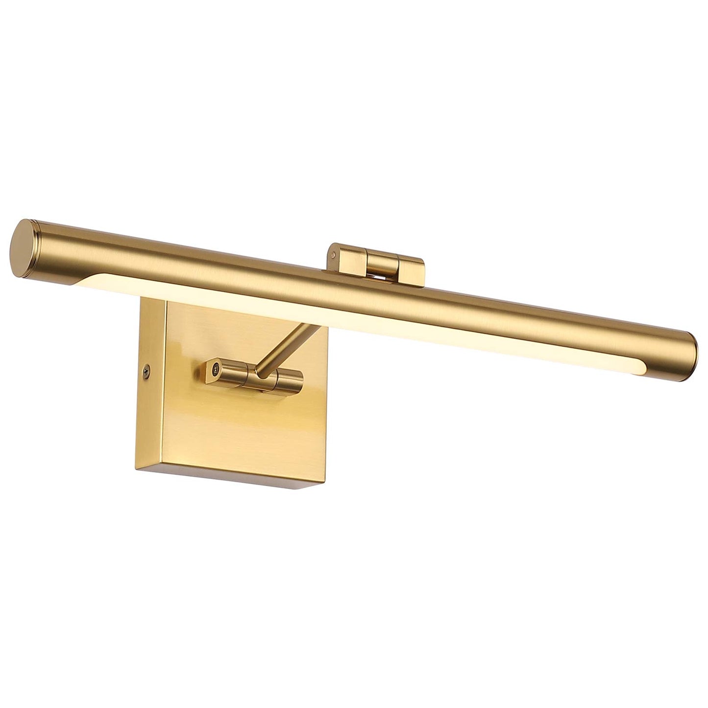 LED Picture Light Fixtures 16.54 Inches, Modern Metal Artwork Wall Lamps with Single Swing Arm, 7W (50W Eqv.), Hardwired Connection, Non-Dimmable