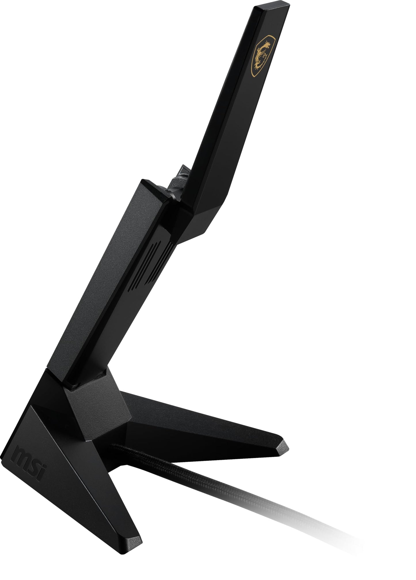 MSI AXE5400 WiFi 6E USB Adapter - WLAN up to 5400 Mbps (6GHz, 5GHz, 2.4GHz Wireless), USB 3.2 Gen 1, MU-MIMO, 2X High-Gain Tri-Band Antennas