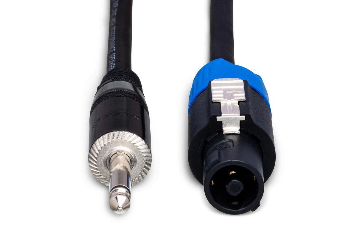 Hosa SKT-410Q Pro Speaker Cable - REAN Loudspeaker to 1/4 inch TS - 10 foot