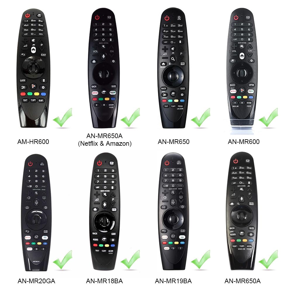 Silicone Protective Case for LG MR20GA MR19BA MR18BA MR650A MR600 Remote Control, Anti-Slip Cover for LG AKB75855501 Magic Remote Skin Protector,Black