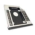 2nd HDD SSD Hard Drive Optical Bay Frame Caddy Tray for Lenovo Thinkpad L430 L530 with Bezel Front Cover and Mounting Metal Bracket