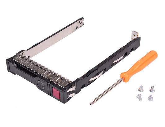 2.5" SFF SAS SATA SSD Hard Drive Carrier Tray Caddy 651687-001 651699-001 for HP Proliant ML350 DL360p DL380P DL160 Gen8 G8 Gen9 G9 with 4 Mounting