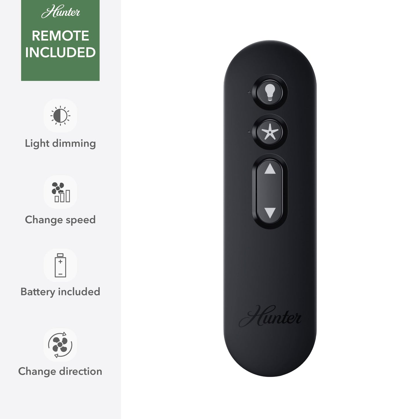 Hunter Fan 52 Inch Matte White Indoor Ceiling fan with LED Light and Remote Control for Bedroom, Living Room, Office, Basement, Kitchen, Dining Room