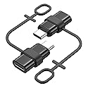 MoKo Lightning Female to USB C Male Adapter 2Pack, USB-C Lightning Adapter for iPhone Air 17 16 15 Pro Max Plus, iPad Pro/Air, Galaxy, iPhone to USB…