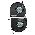 Left and Right Side CPU Cooling Fan Assembly for Apple MacBook Pro 15" A1286 (2008, 2009, 2010, 2011, 2012)