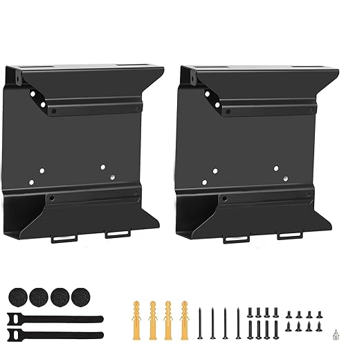 2 Pack Mini PC VESA Mount Compatible with Lenovo Thinkcentre Tiny M90qGen2, M80q Gen3, M90q Gen3, M90q Gen2, M70qGen2, M60e, M75qGen2, Under Desk