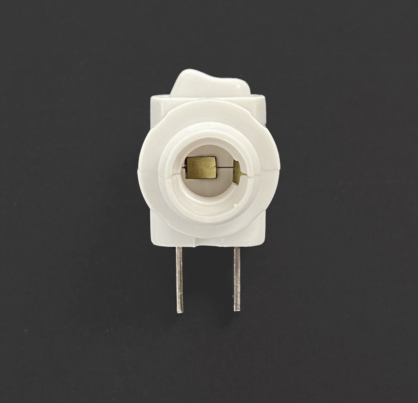 The Porcelain Garden Night Light Plug with Switch, White, Replacement Plug, E12, on/Off Toggle, for DIY Night Light Projects