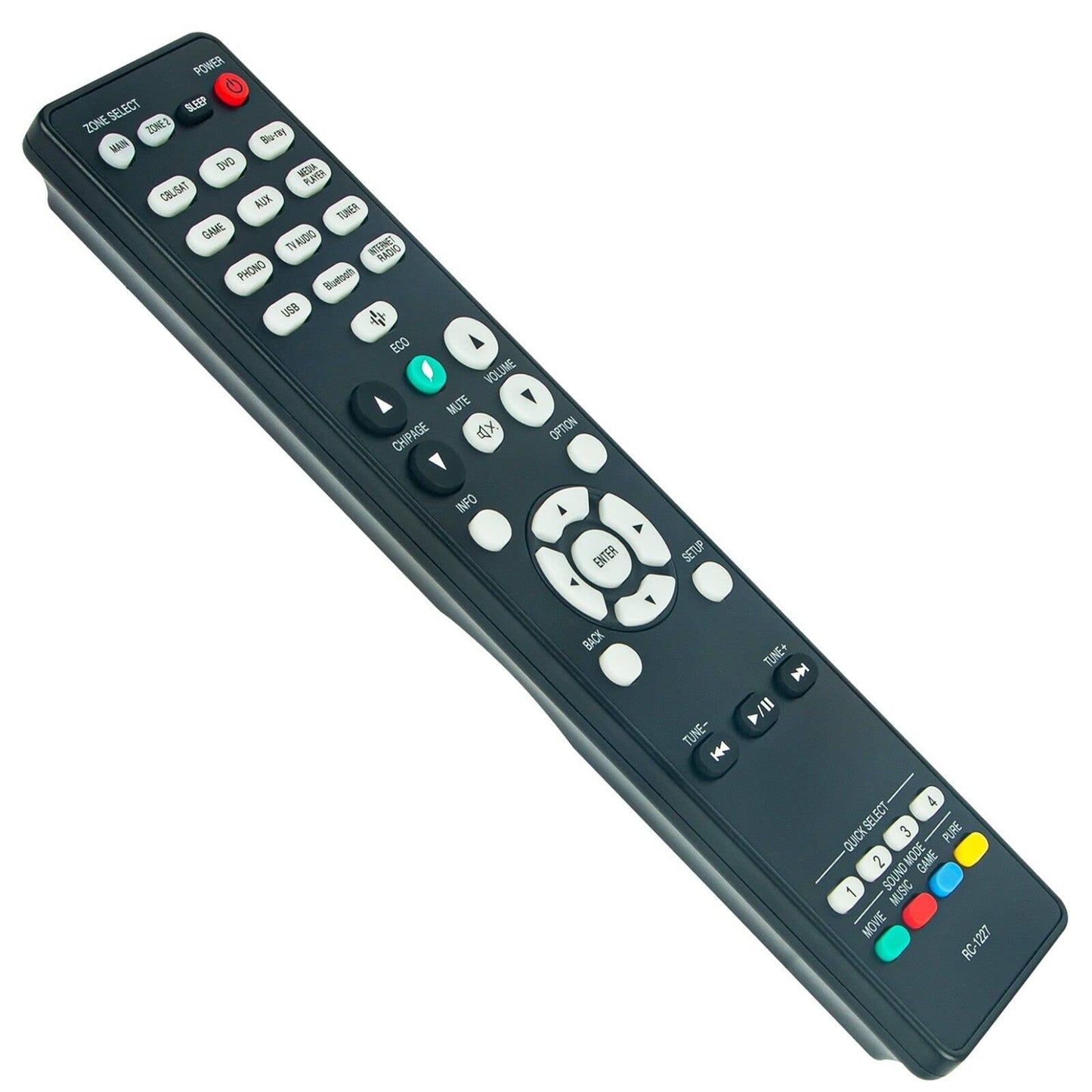 NTQinParts Replacement Remote Control Controller for Denon AVR-S770H 7.2 Ch 8K Home Theater Receiver (2023 Model)