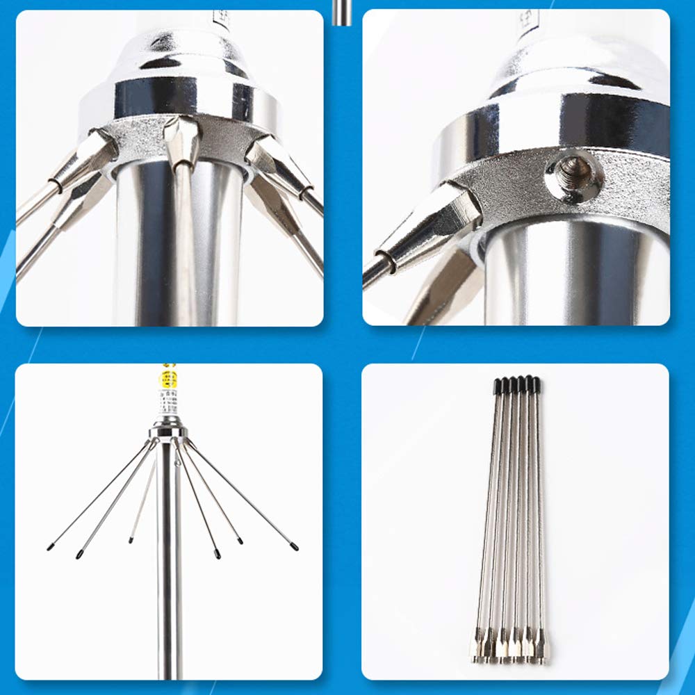 VHF UHF 2m 70cm Ham Radio Antenna for Base Station Ham Radio, 136-174MHz 400-470MHz with PL259/ UHF-Female/ SO239 Connector