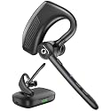 Bluetooth Headset Wireless Earpiece iPhone Android Wireless Charging Case Microphone Earpiece Handsfree Single Ear Headset LED Digital Display Phones